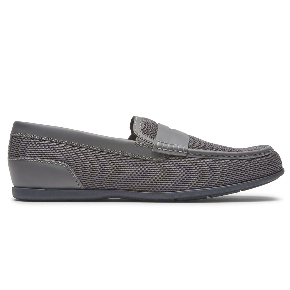 Slip-Ons Rockport Hombre Mexico - Malcom Soft Moc Toe Grises - FOUQV1439